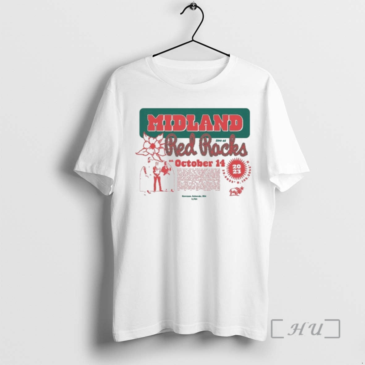 Officials Midland Live At Red Rocks October 14 2023 T-Shirts, Hoodie, Sweatshirt | AU18TeeNovaLab.com