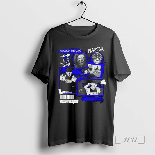 Officials Midwest Menace Napi3r Cleveland Oh Graphic T-Shirts, Hoodie, Sweatshirt | AU18TeeNovaLab.com