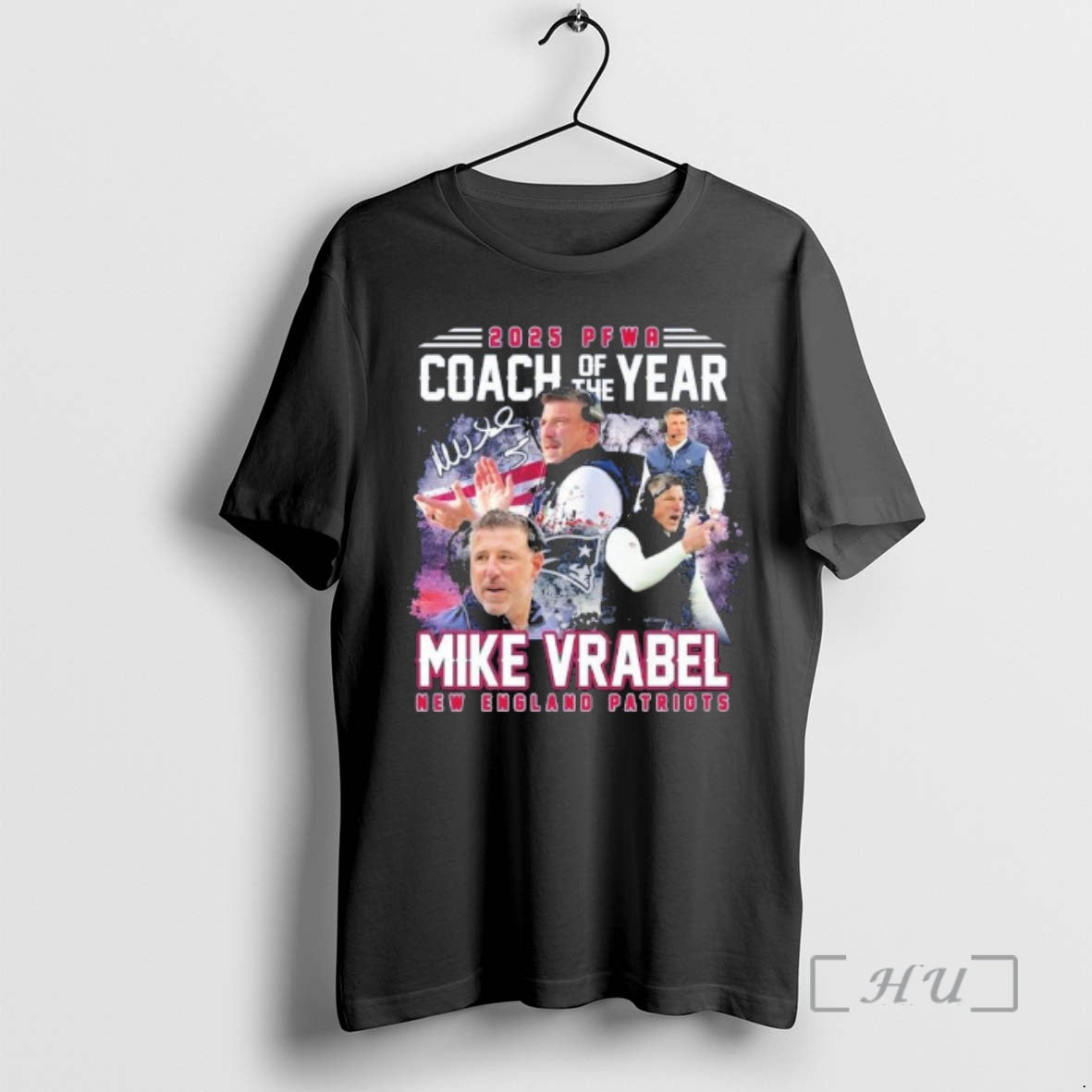 Officials Mike Vrabel 2025 Pfwa Coach Of The Year T-Shirts, Hoodie, Sweatshirt | AU18TeeNovaLab.com