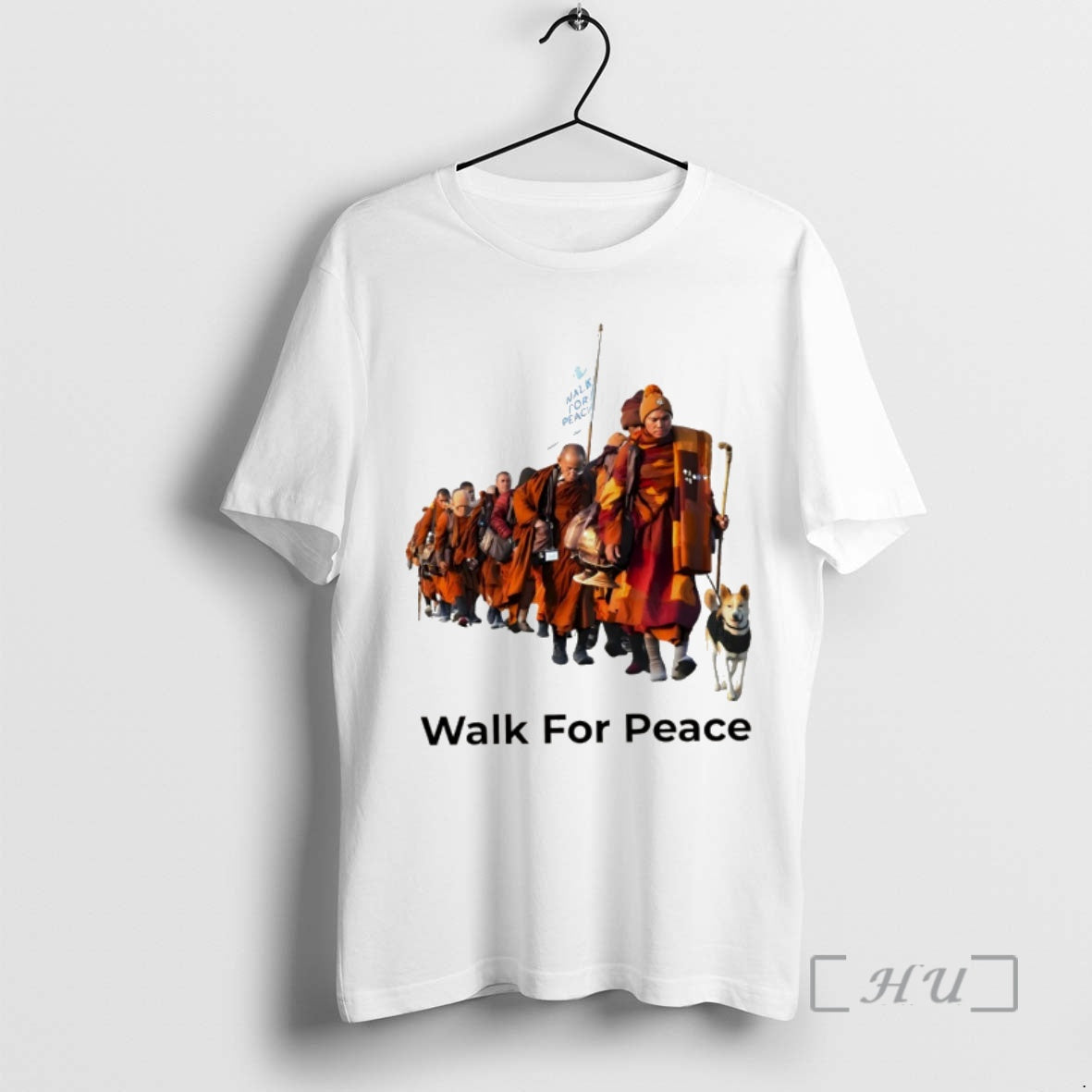 Officials Mindfulness Quote Walk For Peace Monk Vintage T-Shirts, Hoodie, Sweatshirt | AU18TeeNovaLab.com