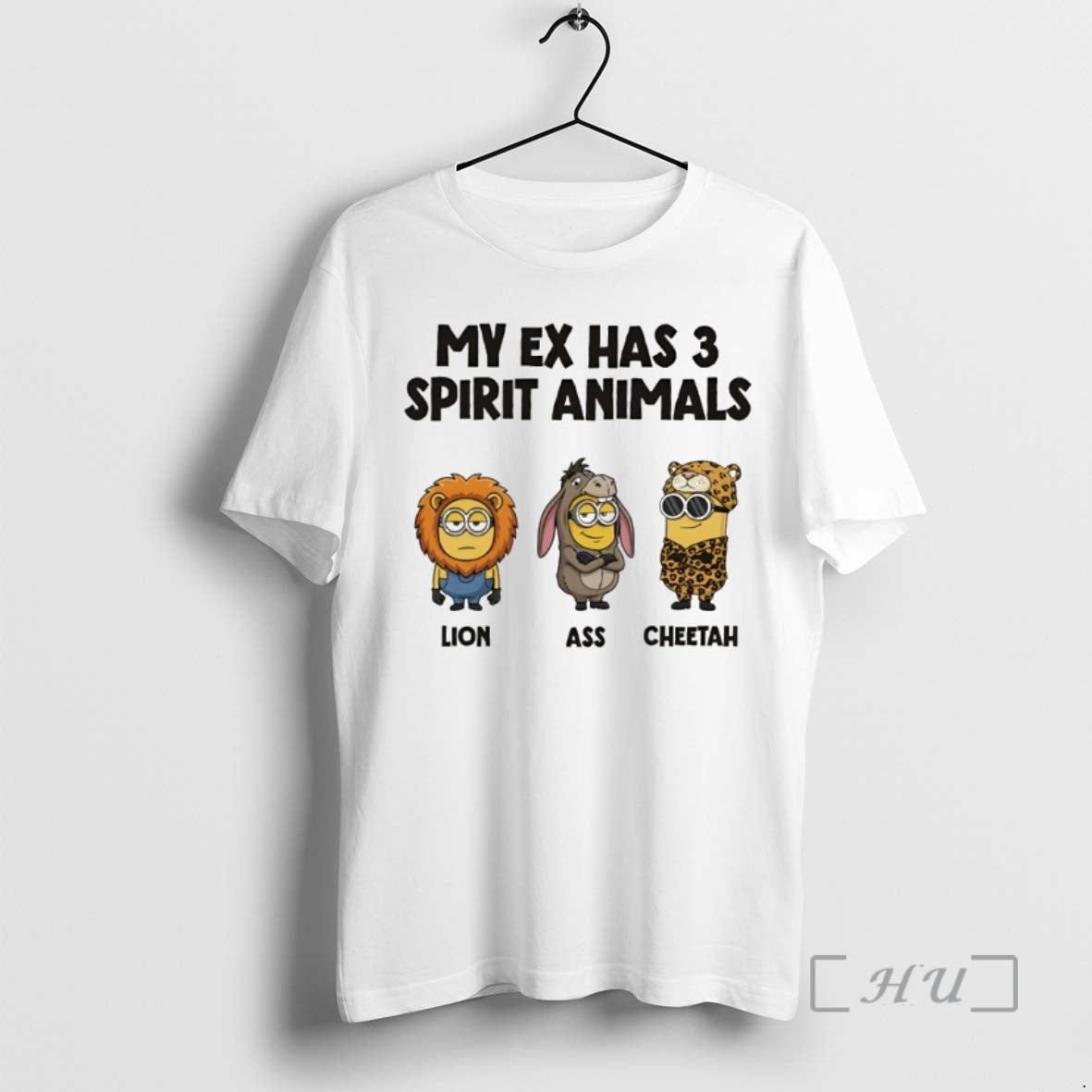 Officials Minion My Ex Has 3 Spirit Animals Lion Ass Cheetah Premium T Shirts Sweater Hoodie, Sweatshirt | AU18TeeNovaLab.com