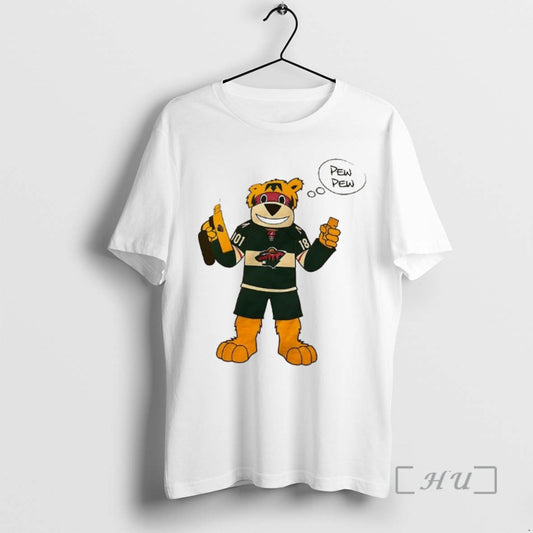 Officials Minnesota Wild Mascot Pew Pew T-Shirts, Hoodie, Sweatshirt | AU18TeeNovaLab.com