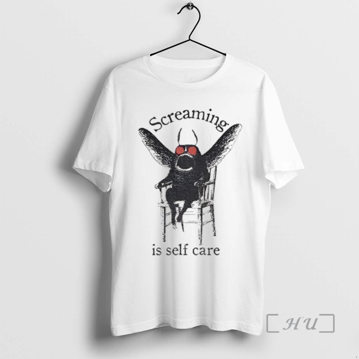 Officials Mothman Shenanigan Screaming Is Self Care T-Shirts, Hoodie, Sweatshirt | AU18TeeNovaLab.com