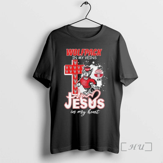 Officials Nc State Basketball Mascot In My Veins Jesus In My Heart Premium T Shirts Hoodie, Sweatshirt | AU18TeeNovaLab.com