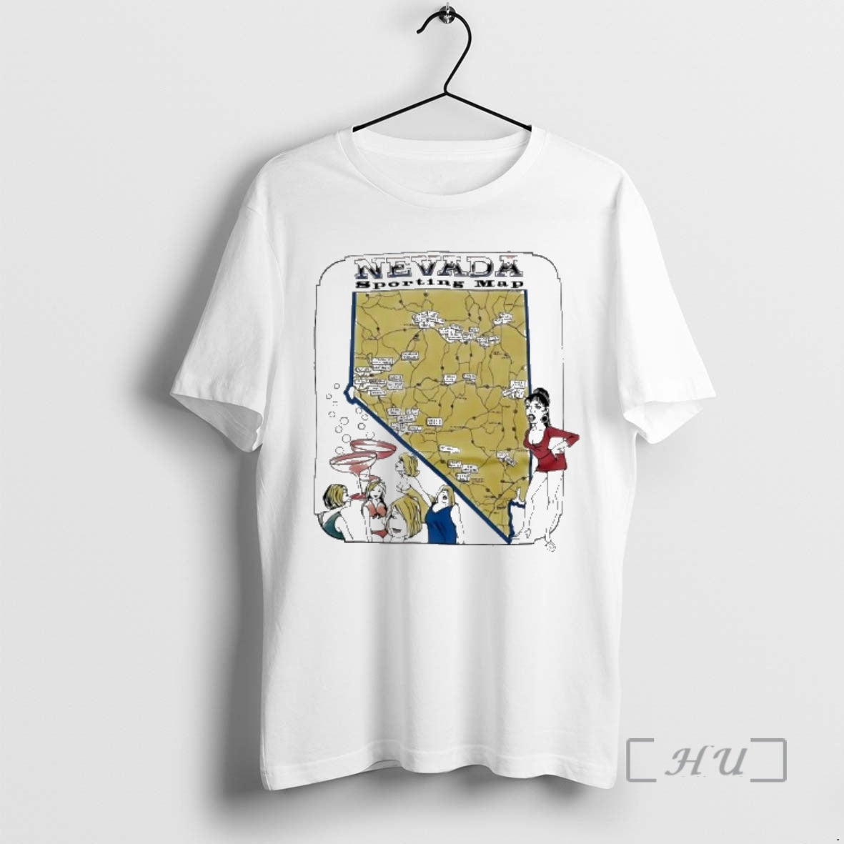 Officials Nevada Sporting Map Cartoon Vintage T-Shirts, Hoodie, Sweatshirt | AU18TeeNovaLab.com
