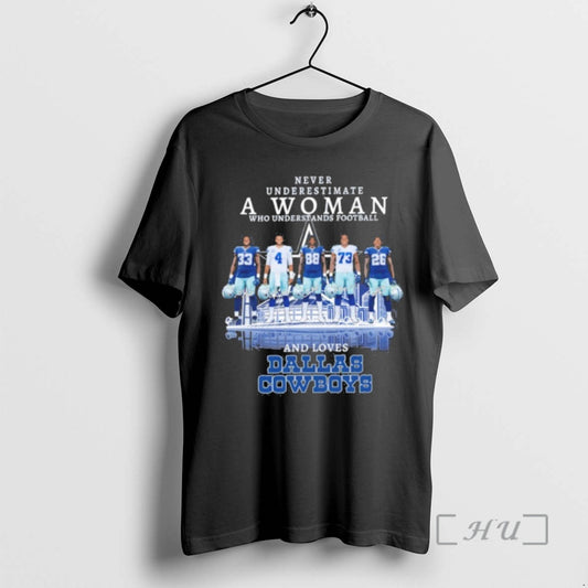 Officials Never Underestimate A Woman Who Understands Football Player And Loves Dallas Cowboys Premium