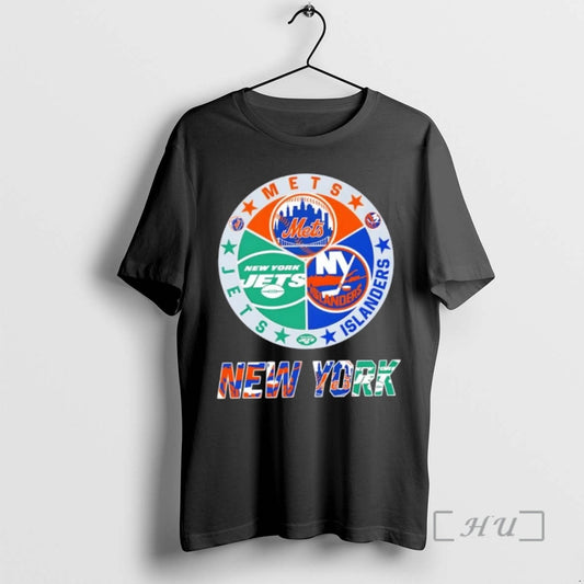 Officials New York City Sports Mets Islanders Jets Logos Combine T-Shirts, Hoodie, Sweatshirt | AU18TeeNovaLab.com