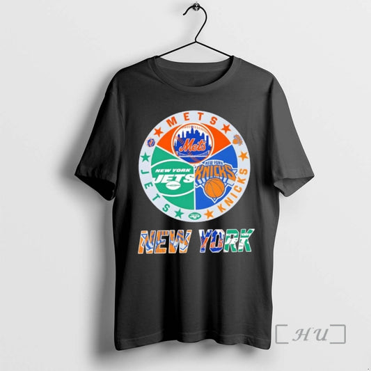 Officials New York City Sports Mets Knicks Jets Logos Combine T-Shirts, Hoodie, Sweatshirt | AU18TeeNovaLab.com