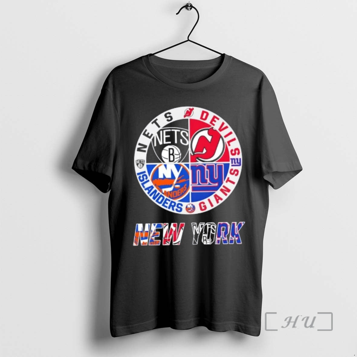 Officials New York City Sports Nets Devils Giants Islanders Logos Combine Premium T Shirts Sweater Hoodie, Sweatshirt