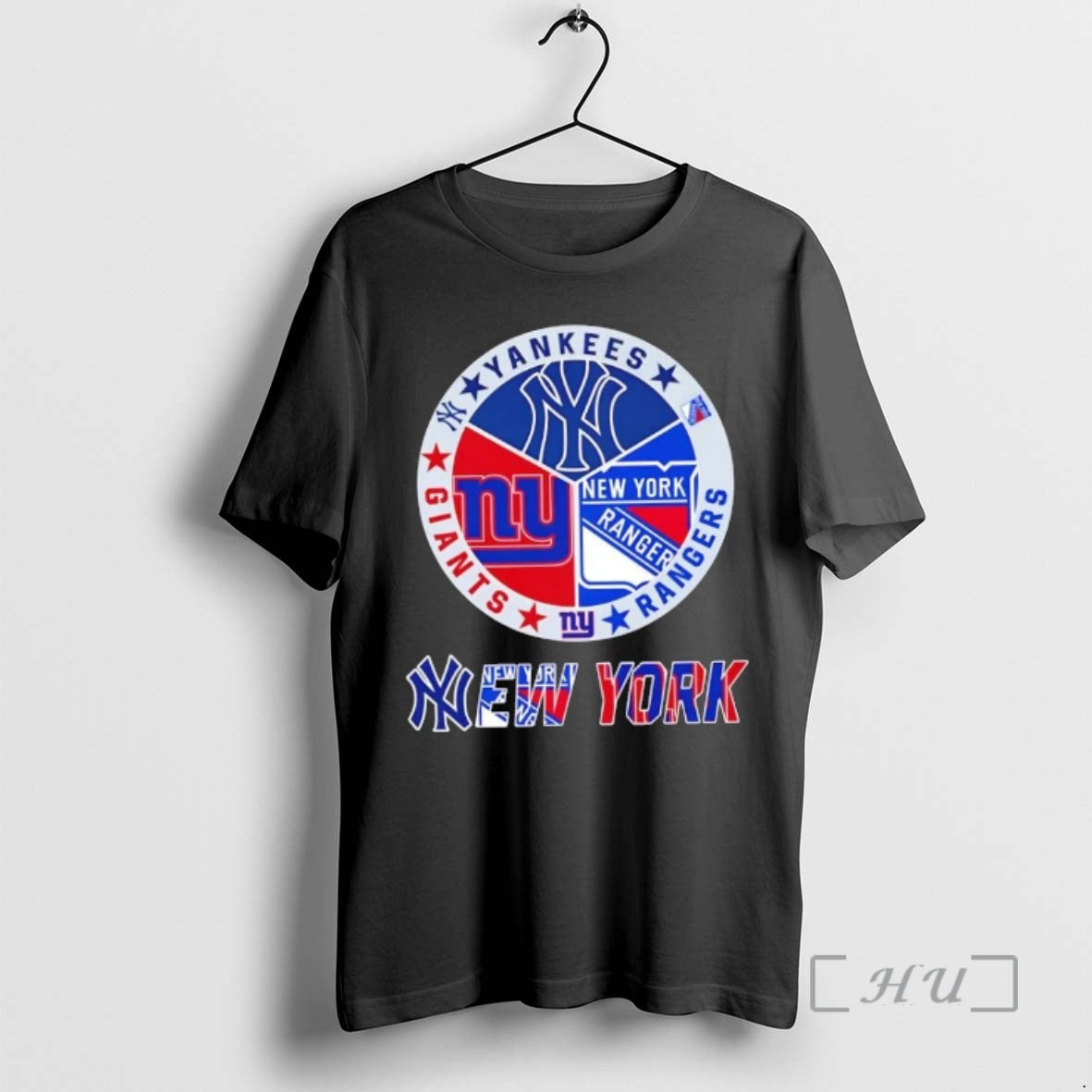 Officials New York City Sports Yankees Rangers Giants Logos Combine T-Shirts, Hoodie, Sweatshirt | AU18TeeNovaLab.com