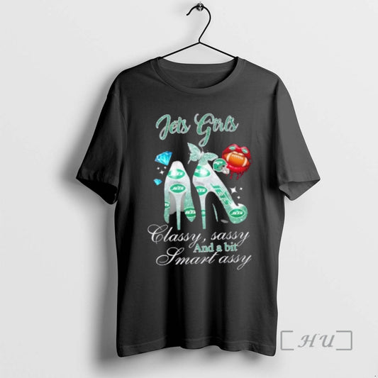 Officials New York Jets Girls High Heels Classy Sassy And A Bit Smart Assy Premium T-Shirts, Hoodie, Sweatshirt