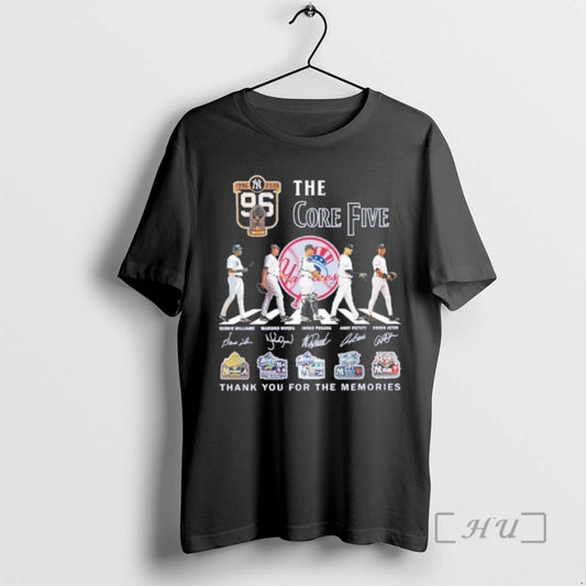 Officials New York Yankees The Core Five 1996 2026 Thank You For The Memories Premium T-Shirts, Hoodie, Sweatshirt