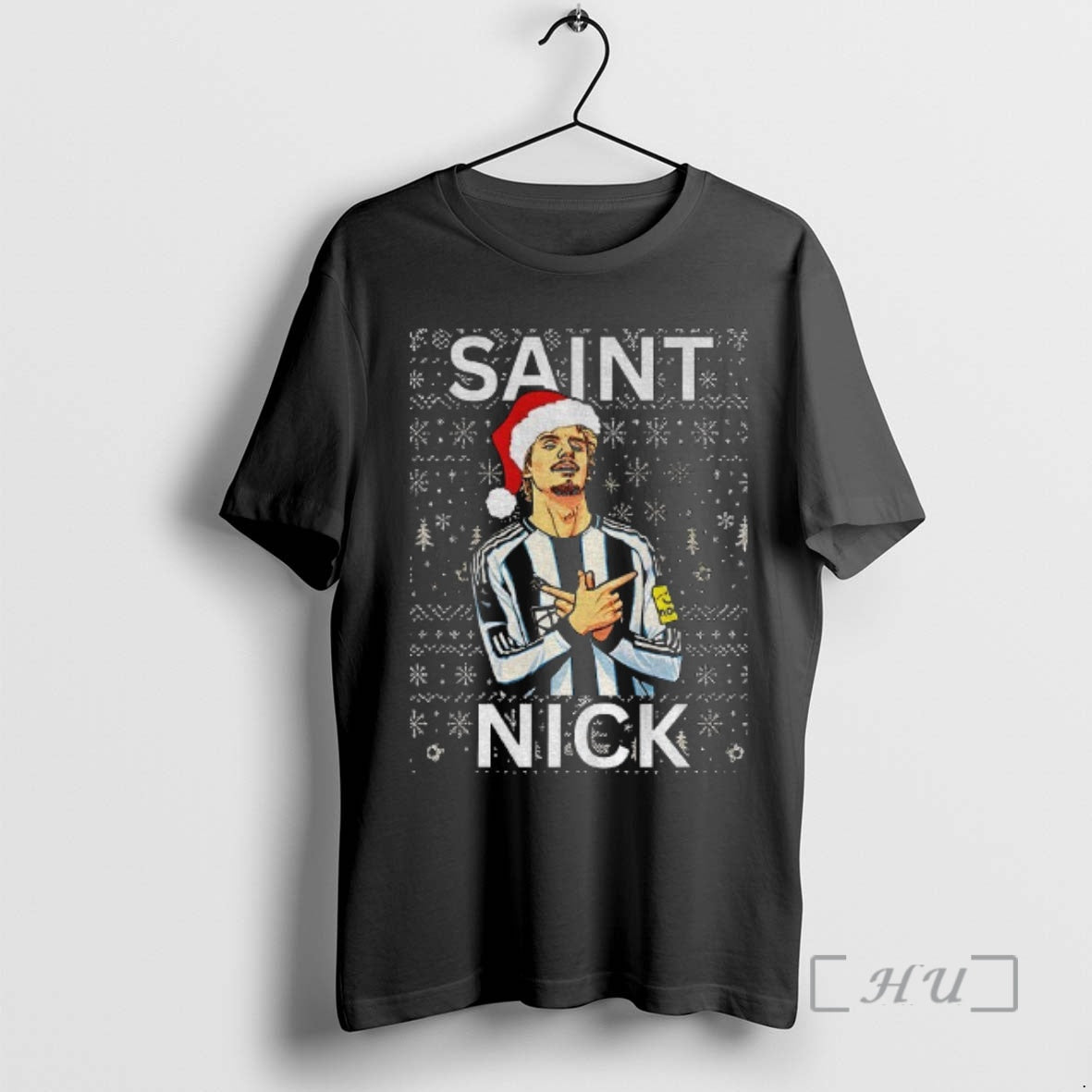 Officials Nick Woltemade Santa Hat Saint Nick Newcastle Fc Merry Christmas Premium T Shirts Sweater Hoodie, Sweatshirt