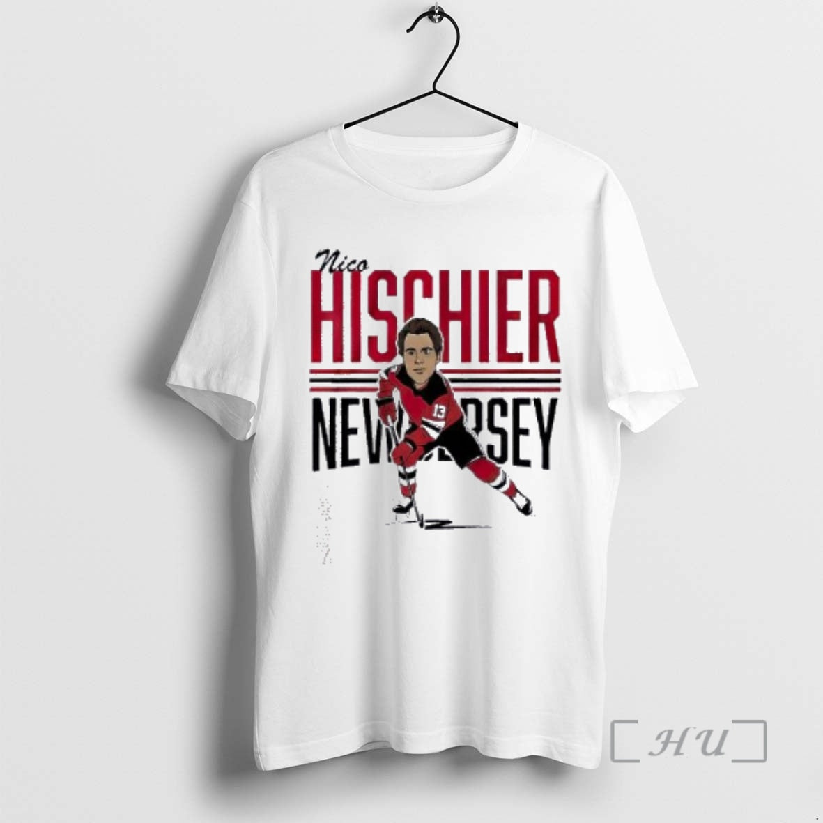 Officials Nico Hischie Center Ice Caricature T-Shirts, Hoodie, Sweatshirt | AU18TeeNovaLab.com