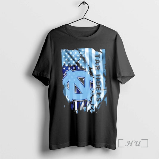 Officials North Carolina Tar Heels Football X American Flag T-Shirts, Hoodie, Sweatshirt | AU18TeeNovaLab.com