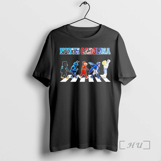 Officials North Carolina Sports Teams Mascot Abbey Road T-Shirts, Hoodie, Sweatshirt | AU18TeeNovaLab.com