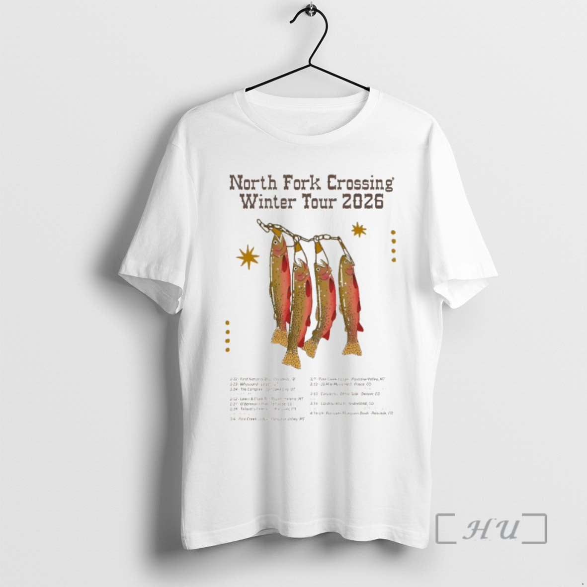 Officials North Fork Crossing Winter Tour 2026 Fish T-Shirts, Hoodie, Sweatshirt | AU18TeeNovaLab.com