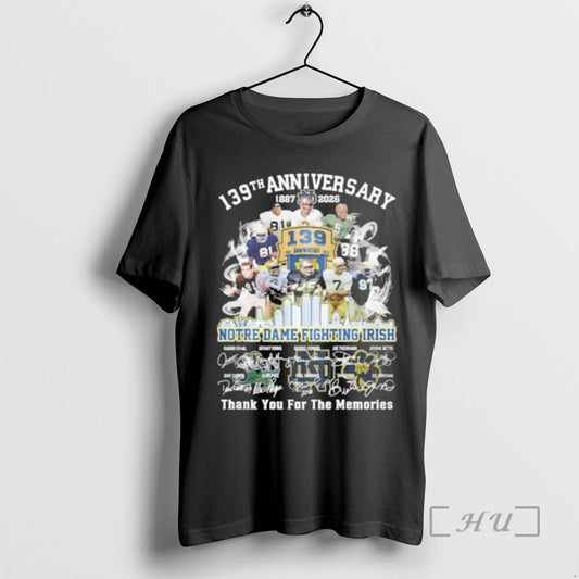 Officials Notre Dame Fighting Irish Team Legend 139th Anniversary 1887 2026 Premium T Shirts Sweater Hoodie, Sweatshirt
