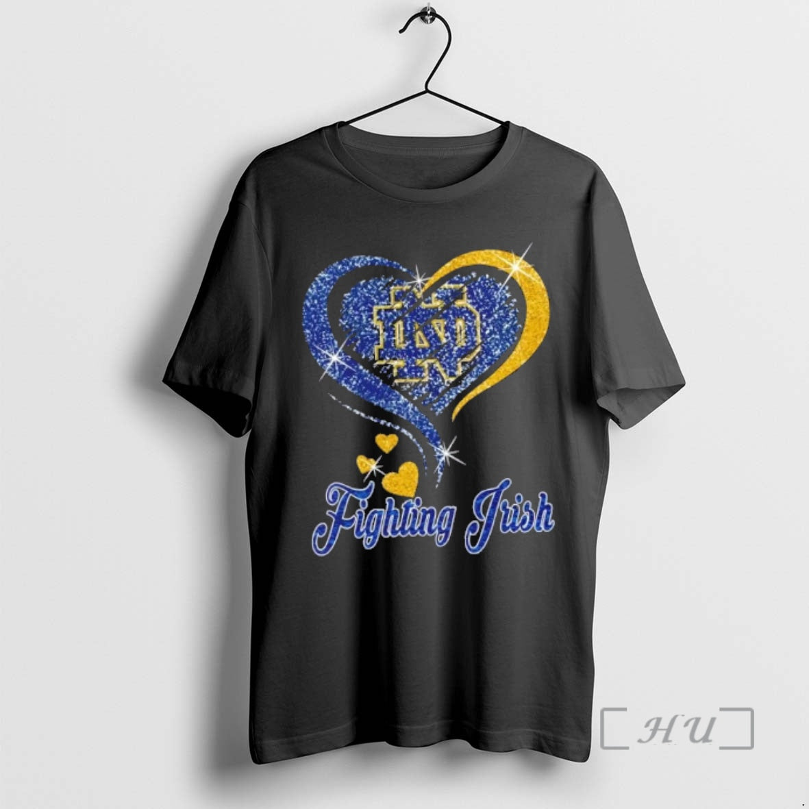 Officials Notre Dame Fighting Irish Football In Glitter Heart Fans T-Shirts, Hoodie, Sweatshirt | AU18TeeNovaLab.com