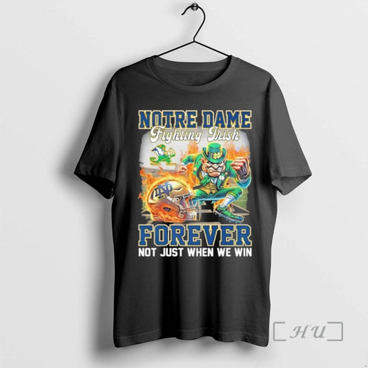 Officials Notre Dame Fighting Irish Football Mascot Forever Not Just When We Win Premium T-Shirts, Hoodie, Sweatshirt
