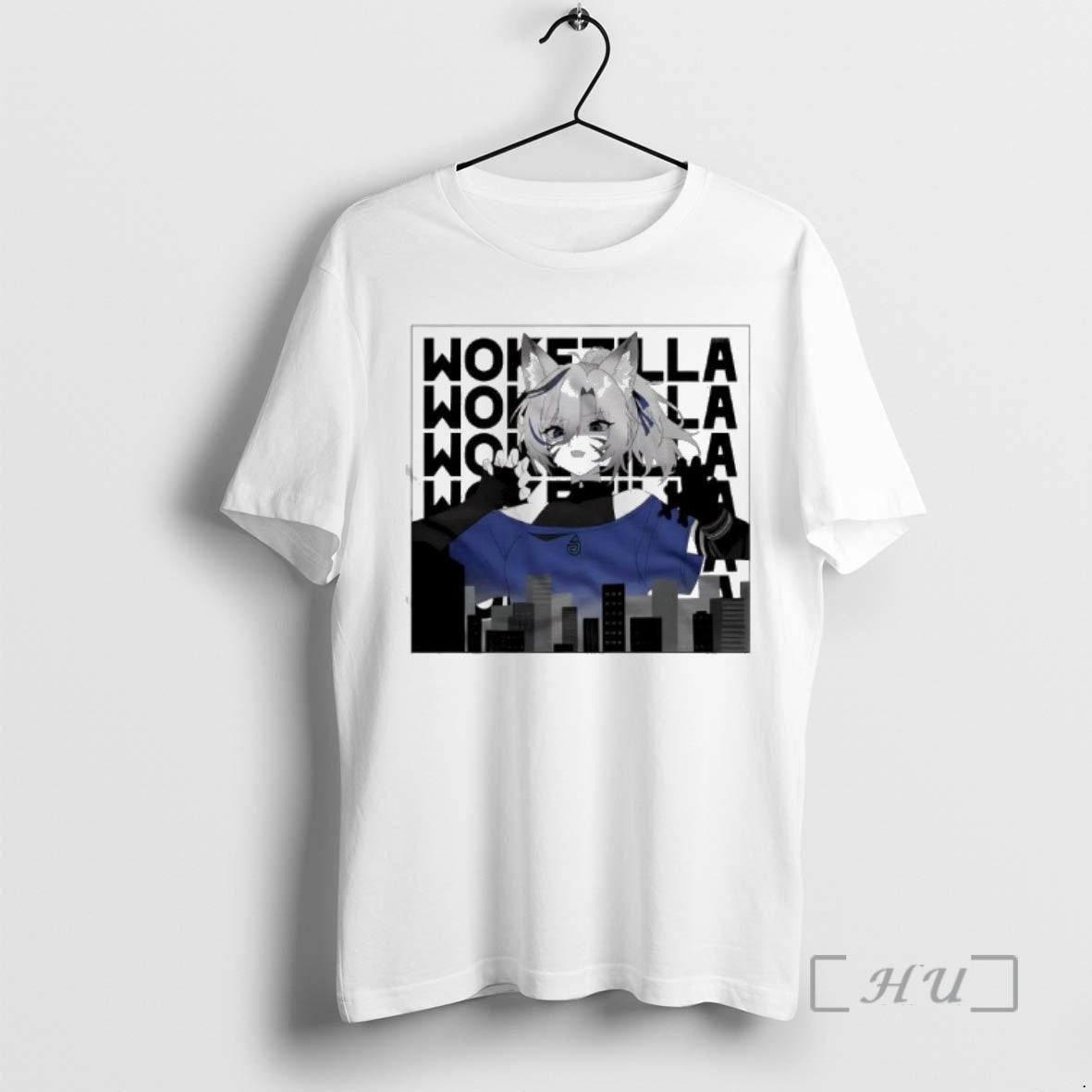 Officials Nyaras Vtuber Towering Over A City Skyline Wokezilla T-Shirts, Hoodie, Sweatshirt | AU18TeeNovaLab.com