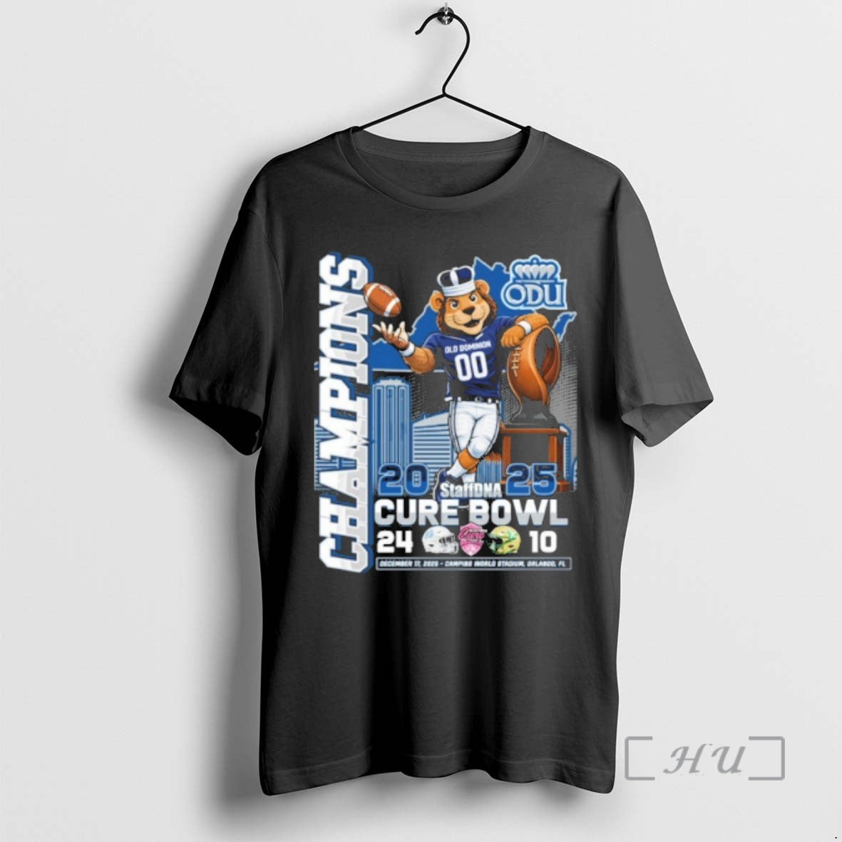 Officials Odu Monarchs Mascot 2025 Cure Bowl Champions Score T-Shirts, Hoodie, Sweatshirt | AU18TeeNovaLab.com