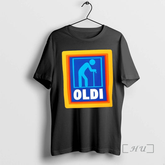 Officials Oldi Funny Senior Aldi Logo Parody T-Shirts, Hoodie, Sweatshirt | AU18TeeNovaLab.com