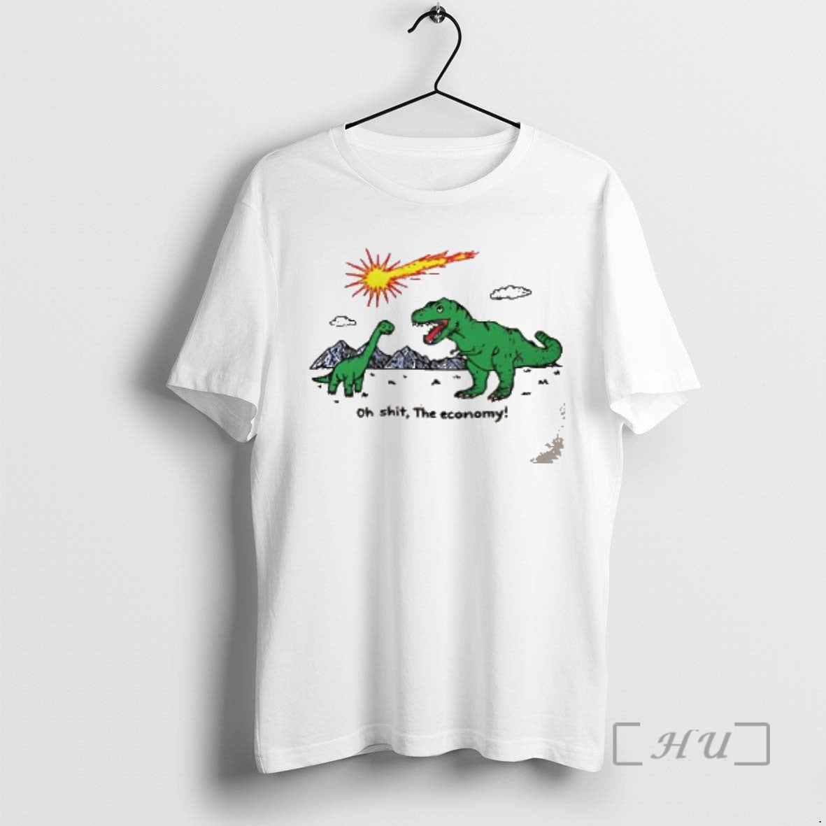 Officials Oh Shit The Economy Extinct Dinosaurs Meme T-Shirts, Hoodie, Sweatshirt | AU18TeeNovaLab.com