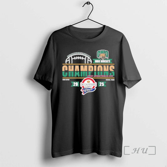 Officials Ohio Bobcats 2025 Scooters Coffee Frisco Bowl Champions Classic T-Shirts, Hoodie, Sweatshirt | AU18TeeNovaLab.com