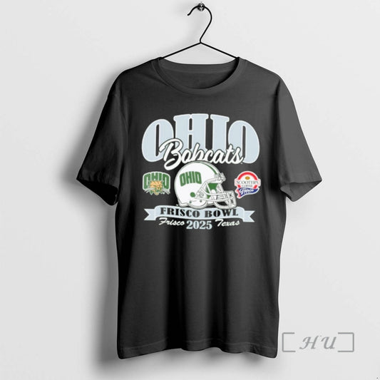 Officials Ohio Bobcats 2025 Scooters Coffee Frisco Bowl Helmet T-Shirts, Hoodie, Sweatshirt | AU18TeeNovaLab.com