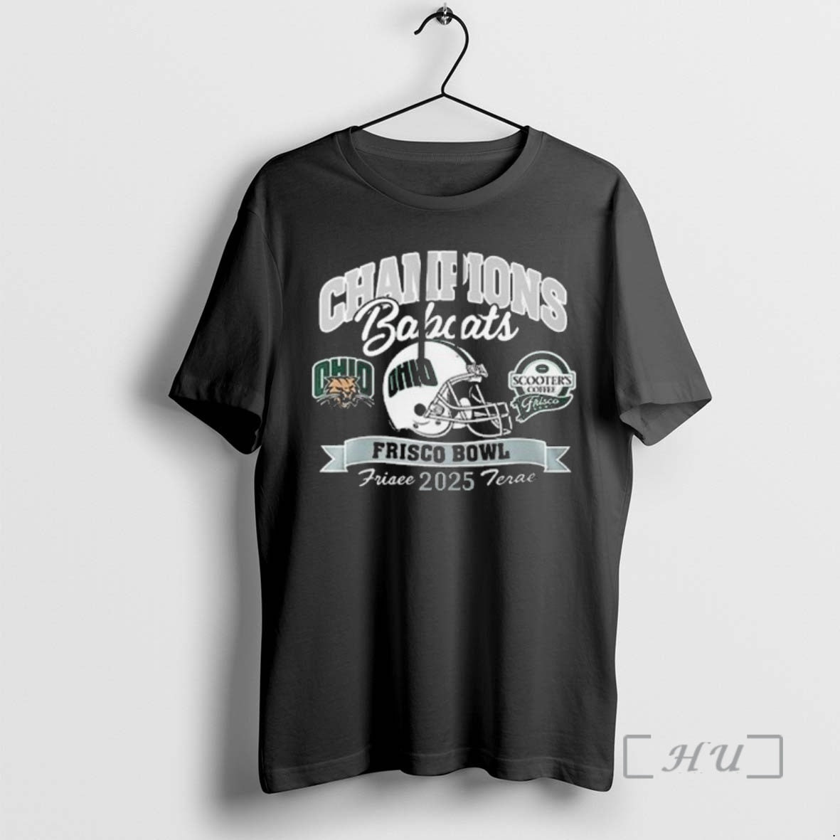 Officials Ohio Bobcats Frisco Bowl Champion 2025 Celebration T-Shirts, Hoodie, Sweatshirt | AU18TeeNovaLab.com