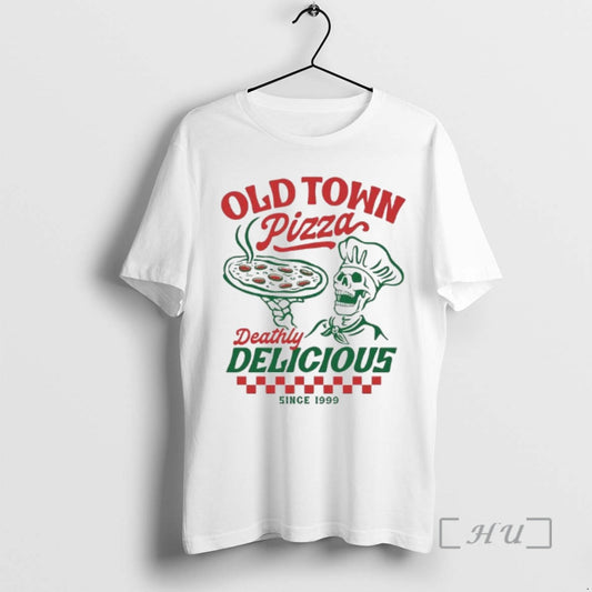 Officials Old Town Pizza Deathly Delicious Since 1999 Skeleton Graphic T-Shirts, Hoodie, Sweatshirt | AU18TeeNovaLab.com
