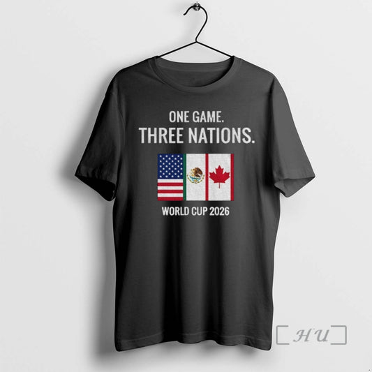 Officials One Game Three Nations World Cup 2026 Flag T-Shirts, Hoodie, Sweatshirt | AU18TeeNovaLab.com