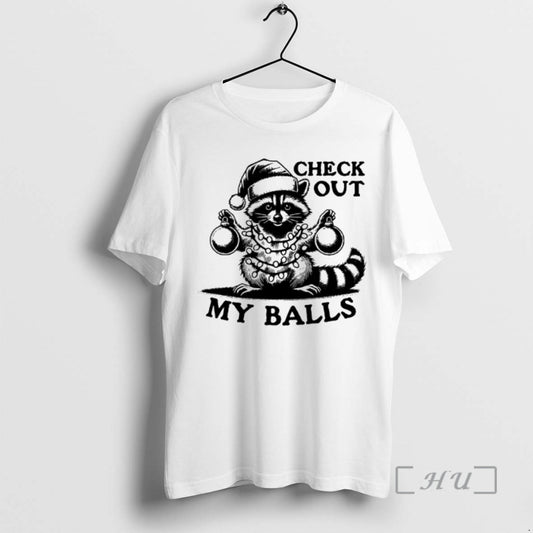 Officials Opossum Santa Check Out My Balls Christmas T-Shirts, Hoodie, Sweatshirt | AU18TeeNovaLab.com