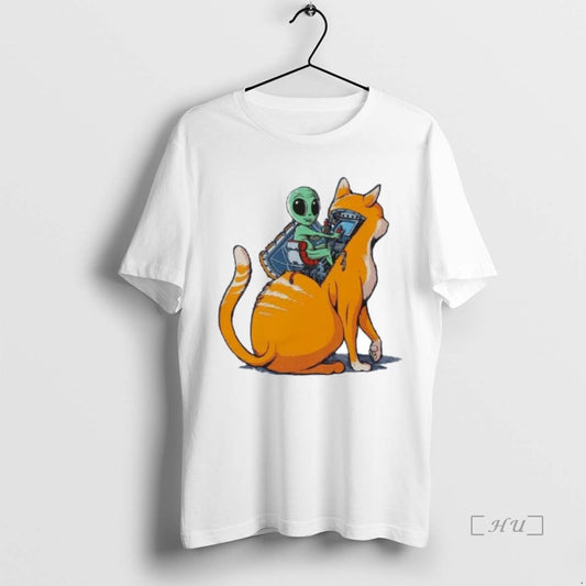 Officials Orange Cat Alien Ornaments T-Shirts, Hoodie, Sweatshirt | AU18TeeNovaLab.com