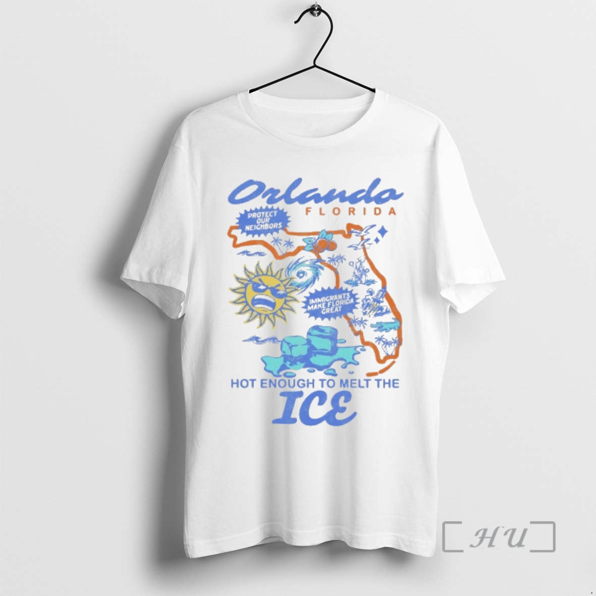 Officials Orlando Florida Lost Bros Hot Enough To Melt The Ice Premium T Shirts Sweater Hoodie, Sweatshirt