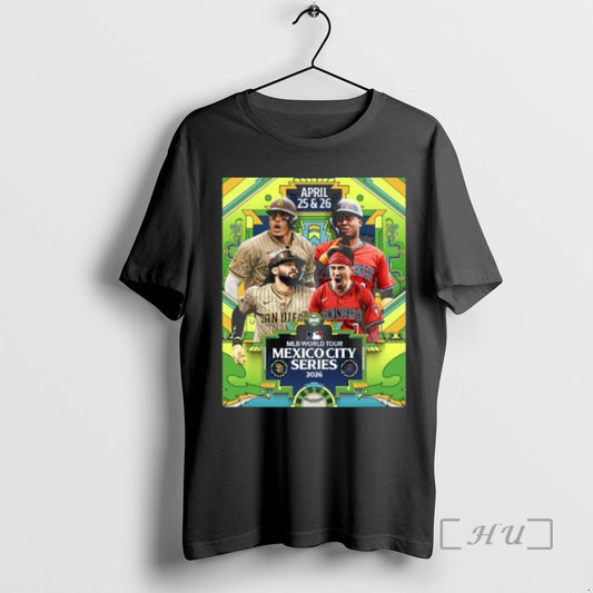 Officials Padres Vs Diamondbacks Mlb World Tour Mexico City Series 2026 Premium T Shirts Sweater Hoodie, Sweatshirt