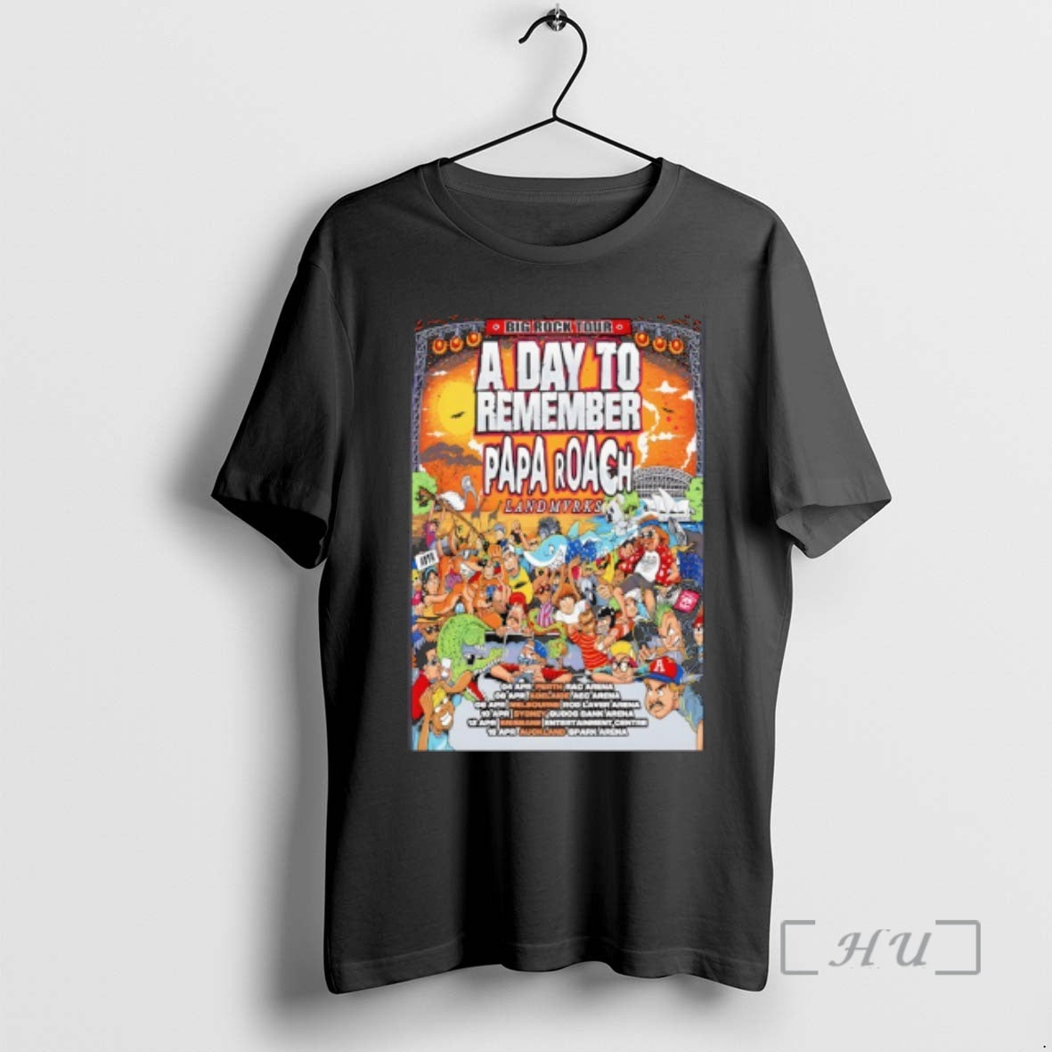 Officials Papa Roach Big Rock 2026 Tour T-Shirts, Hoodie, Sweatshirt | AU18TeeNovaLab.com