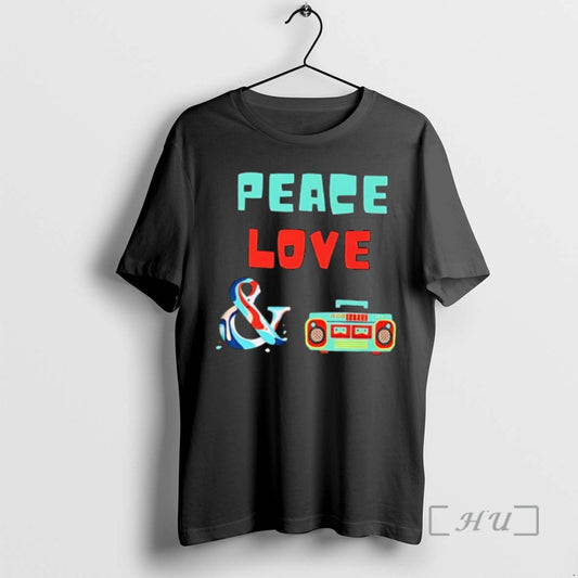 Officials Peace Love And Taperecorders T-Shirts, Hoodie, Sweatshirt | AU18TeeNovaLab.com