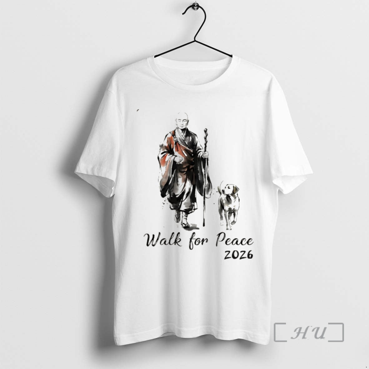 Officials Peace Walking Monk And Aloka Dog Walk For Peace 2026 2026 Premium T Shirts Hoodie, Sweatshirt | AU18TeeNovaLab.com
