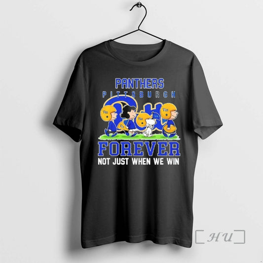 Officials Peanuts X Pitt Panthers Ncaa Forever Not Just When We Win Football Lover Woman T-Shirts, Hoodie, Sweatshirt