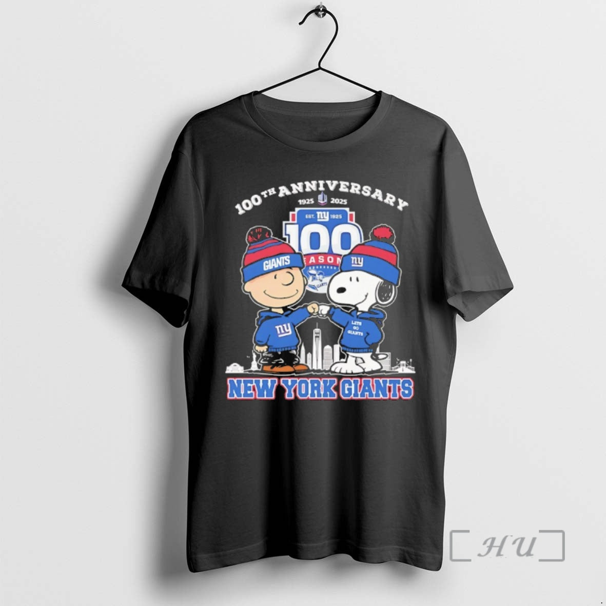 Officials Peanuts X New York Giants 1925 2025 100th Anniversary T-Shirts, Hoodie, Sweatshirt | AU18TeeNovaLab.com