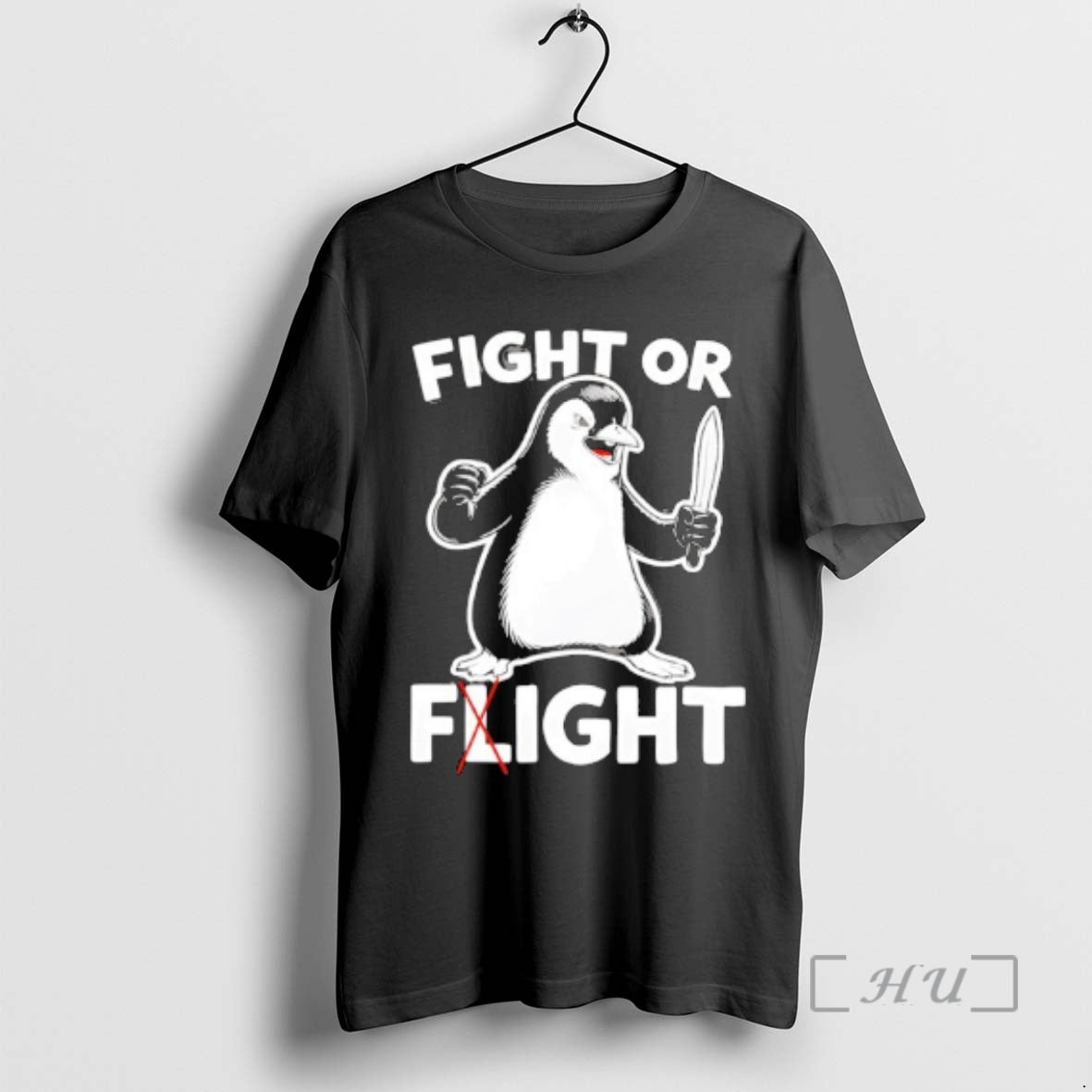 Officials Penguin Fight Or Flight Meme T-Shirts, Hoodie, Sweatshirt | AU18TeeNovaLab.com