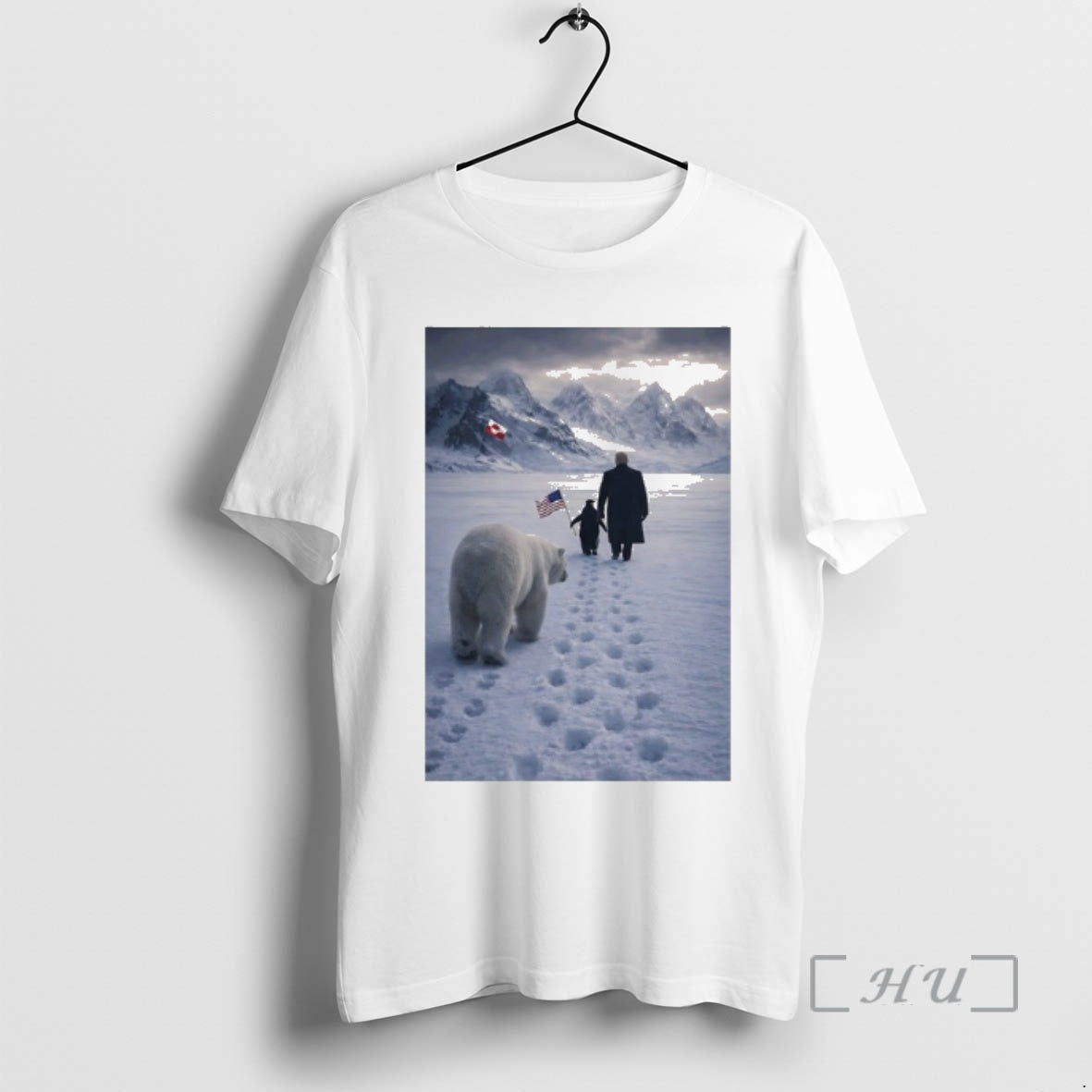 Officials Penguin With Trump And Polar Bear Greenland T-Shirts, Hoodie, Sweatshirt | AU18TeeNovaLab.com