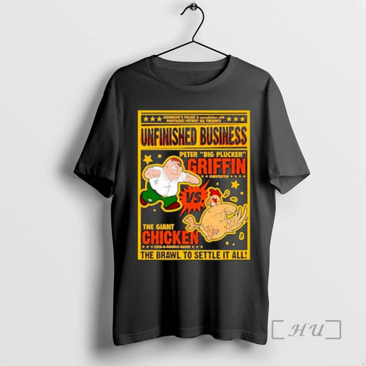 Officials Peter Griffin Vs Giant Chicken Unfinished Business Ornaments T-Shirts, Hoodie, Sweatshirt | AU18TeeNovaLab.com