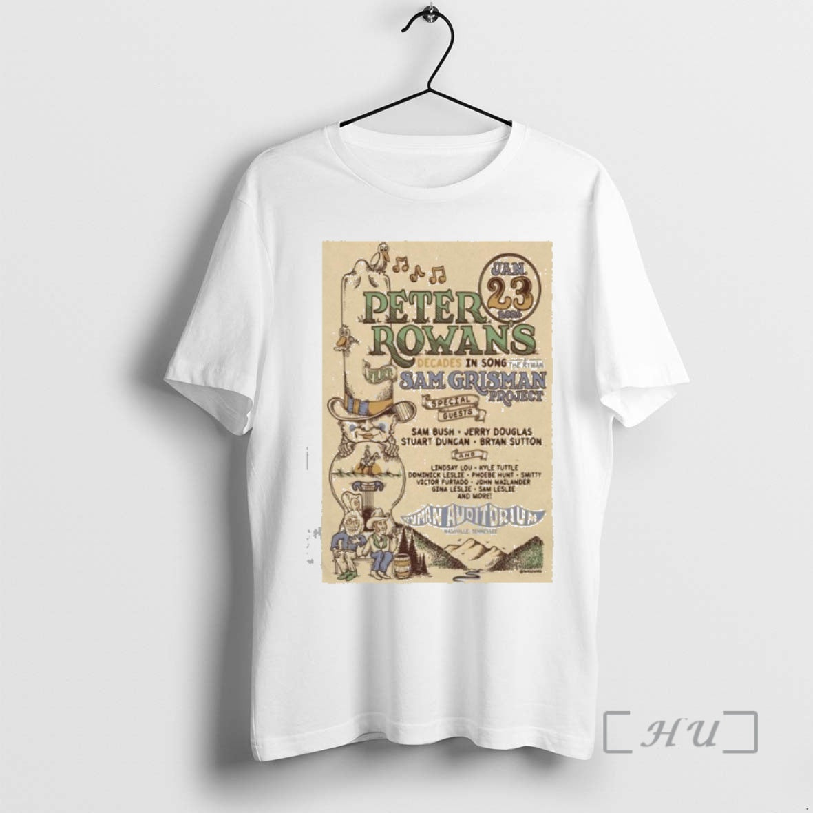Officials Peter Rowan Jan 23 2026 Ryman Auditorium T-Shirts, Hoodie, Sweatshirt | AU18TeeNovaLab.com