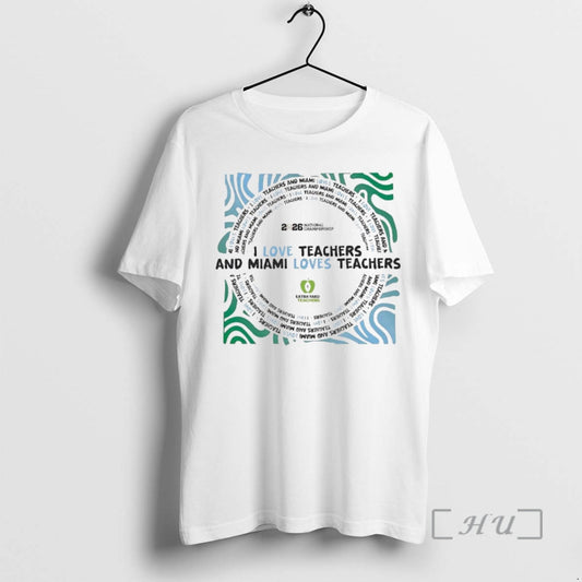 Officials Pitbull I Love Teachers And Miami Loves Teachers 2026 Cfp Premium T Shirts Sweater Hoodie, Sweatshirt