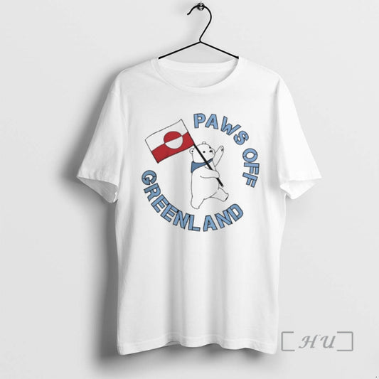 Officials Polar Bear Holding Flag Paws Off Greenland T-Shirts, Hoodie, Sweatshirt | AU18TeeNovaLab.com