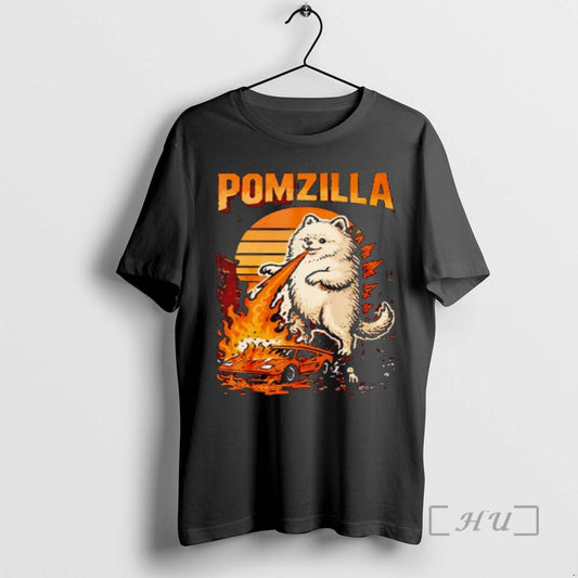 Officials Pomzilla Pomeranian Dog Monster Pom Dog Lover Vintage T-Shirts, Hoodie, Sweatshirt | AU18TeeNovaLab.com