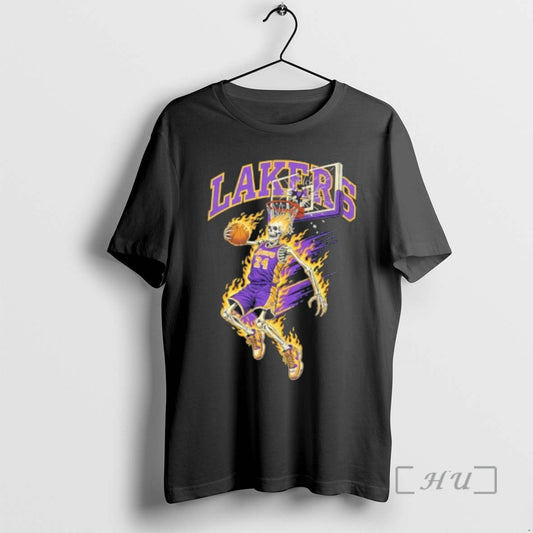 Officials Premium Los Angeles Lakers Mens Basketball Skeleton Player Fire T-Shirts, Hoodie, Sweatshirt | AU18TeeNovaLab.com